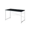 ACME Tennos Writing Desk, Black & Chrome Finish 93195