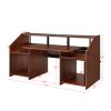 ACME Annette Music Desk, Walnut & Black Finish OF00994