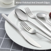 Bestdin Silverware Set, 40 Pieces Stainless Steel Flatware Set for 8, Include Fork Knife Spoon Set, Mirror Polished, Dishwasher Safe, Cutlery Set for