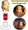 1pc Beer Can Chicken Holder; Vertical Chicken Rack; Stainless Steel Chicken Racks For BBQ; Grilling Roasting