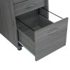 Techni Mobili Complete Workstation Computer Desk with Storage, Grey