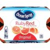 Ocean Spray Ruby Red Grapefruit Juice Drink, 10 fl oz, 6 Count