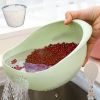 1pc/2pcs/3pcs Multi-Functional Kitchen Washing Basket Basin - Drain Water, Wash Rice, Perfect For Cleaning Vegetables And Fruits, And More With Conven