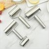 1pc, Baker Roller, 360 Degree Rolling Baker Roller, Stainless Steel Roller For Baking, Creative Stainless Steel Dough Roller, Non-stick Pastry Roller,